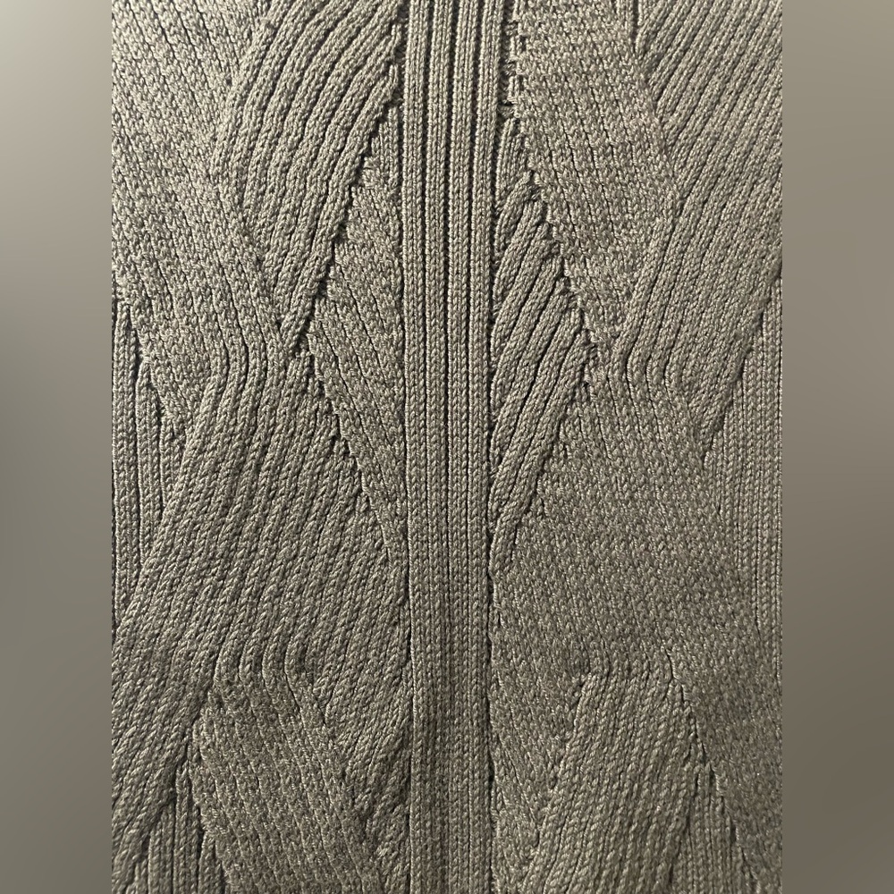 Express Olive Ribbed Knit Top - Picture 3 of 4